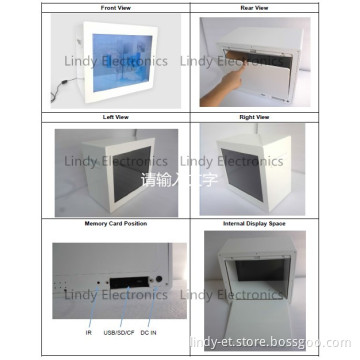 19inch Transparent LCD Ad Player Transparent LCD Showcase-Ad Player